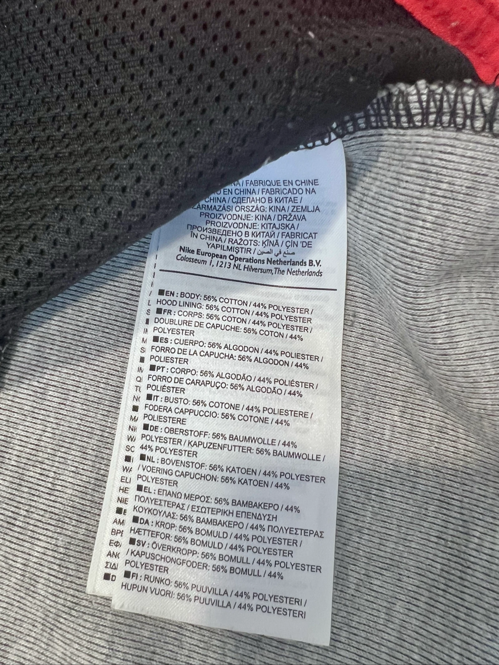 Chaqueta con capucha y cremallera Nike Tech Fleece / Windrunner gris y negro - Talla L – photo 4